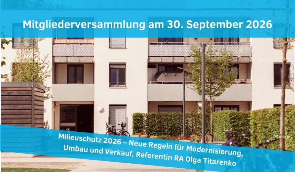 Geschossbauten als Featurebild für die Einladung zur Mitgliederversammlung von Haus & Grund Kreuzberg am 30.9.2026 zum Thema Milieuschutz